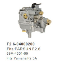 4 STROKE - F2.6, - Carburetor Assembly - 69M-4301-00 - F2.6-04000200 - Parsun